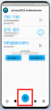 QR-Code scannen in der PrivacyIdea App